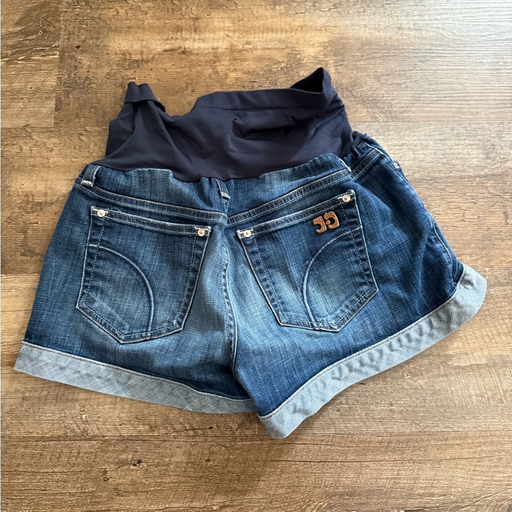 Joe's Jeans Dark Blue Denim Maternity Shorts